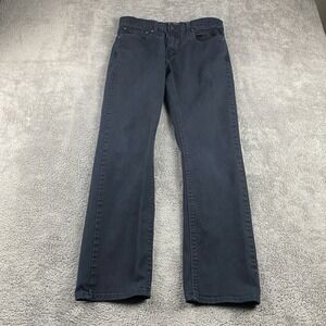 Levis Denizen 216 Skinny Jeans Womens 16 Navy Blue Dark Wash‎ Low Rise